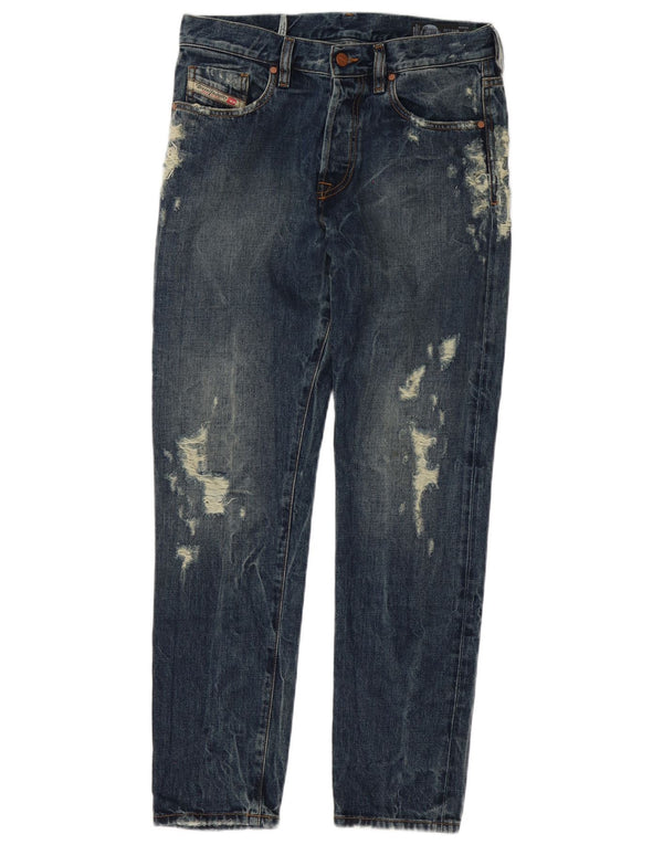Мужские узкие джинсы скинни Diesel Mharky W30 L32, синий хлопок