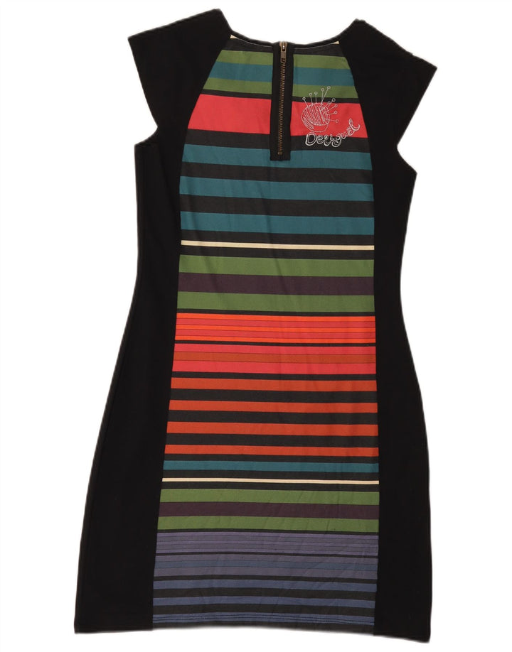 Женское платье-футляр с рисунком Desigual UK 12, средний черный в полоску