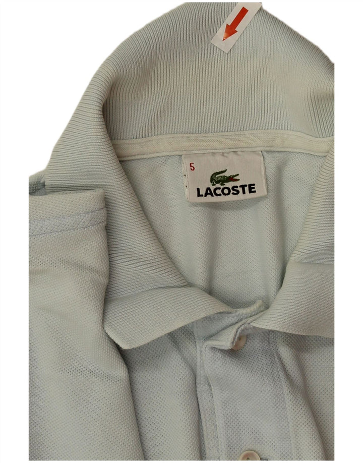 Мужская рубашка-поло Lacoste, размер 5, большая синяя хлопковая