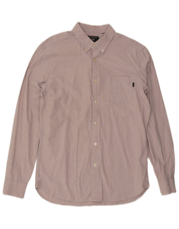 Мужская тонкая рубашка Dockers из хлопка среднего розового цвета