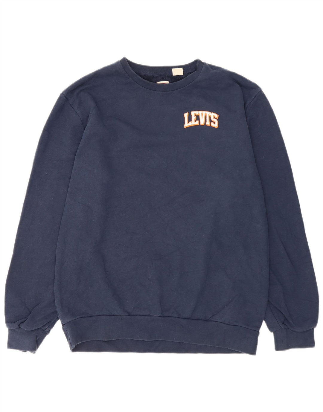Мужской свитшот Levi's Standard с рисунком, большой размер, темно-синий, хлопковый