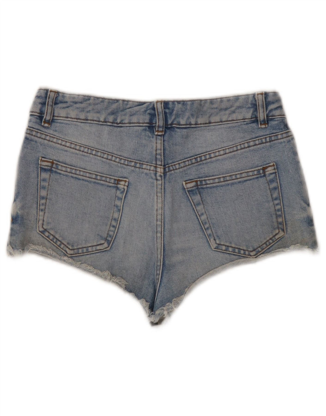 Topshop Женские джинсовые шорты W26, маленькие синие, хлопок