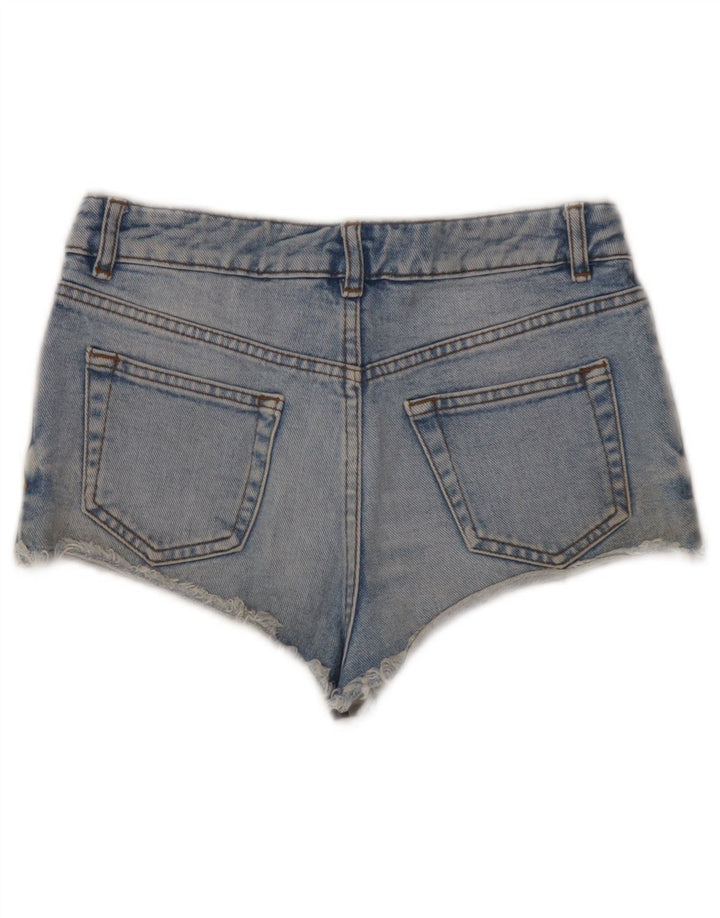 Topshop Женские джинсовые шорты W26, маленькие синие, хлопок