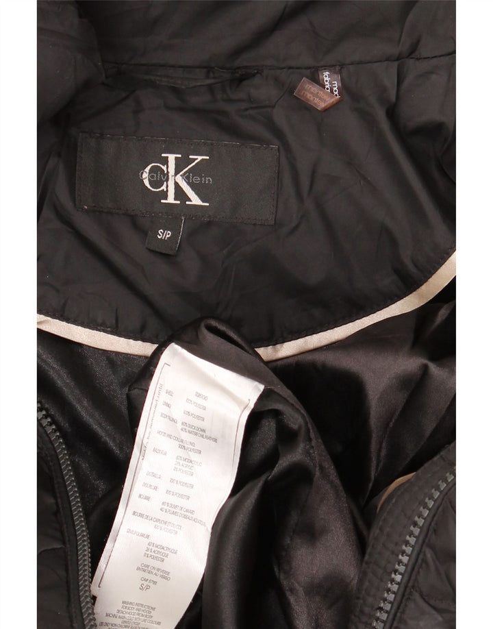 Женская стеганая куртка Calvin Klein UK 10, маленький черный полиэстер