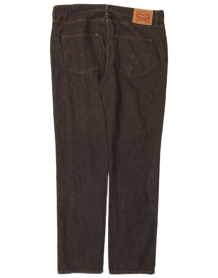 Мужские прямые джинсы Levi's 504 W36 L34 Серые