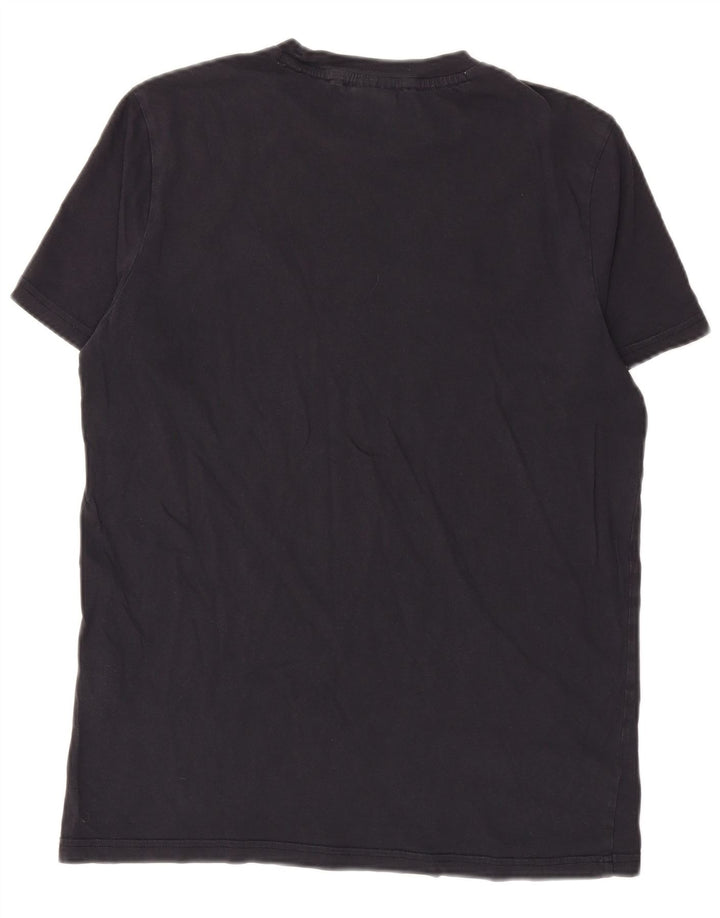 Мужская футболка с рисунком CHAMPION, маленькая, темно-синяя, хлопковая