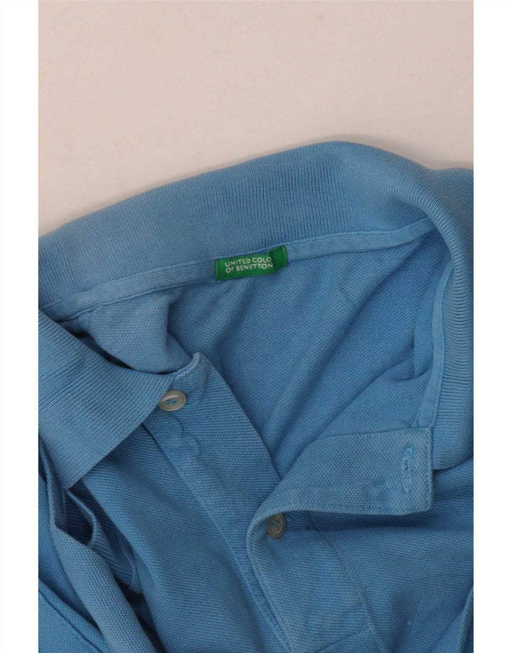 Мужская рубашка-поло Benetton, средний синий