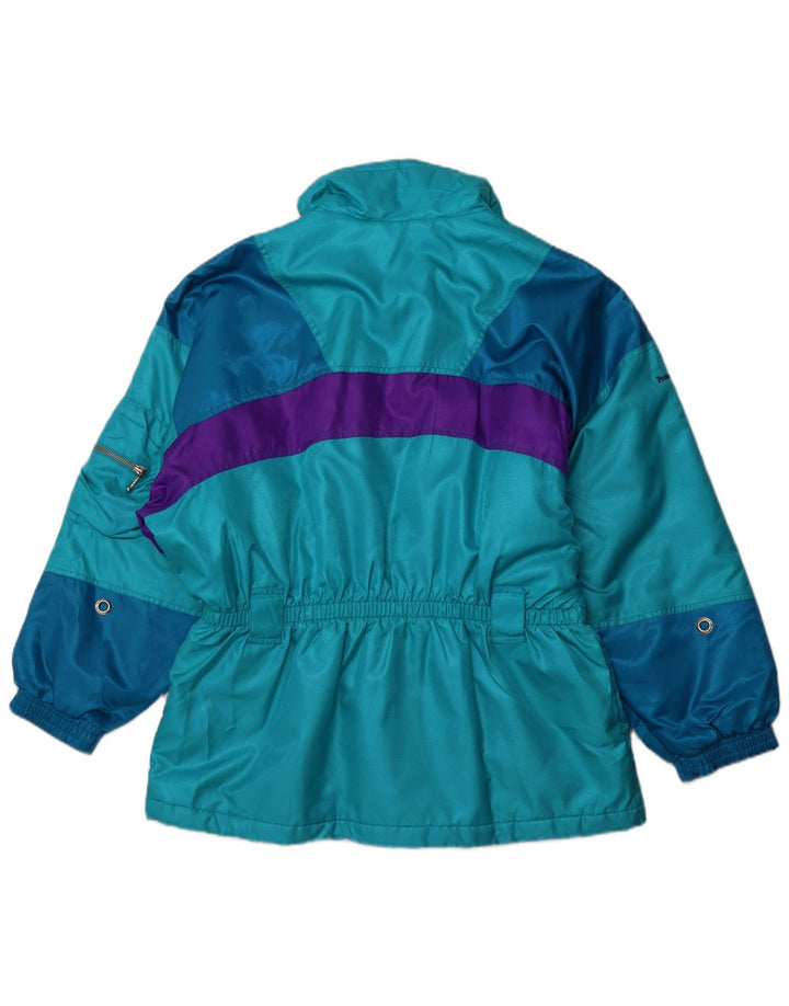 Женская лыжная куртка большого размера DUBIN EU 44 XL, синяя, спортивная с цветными блоками