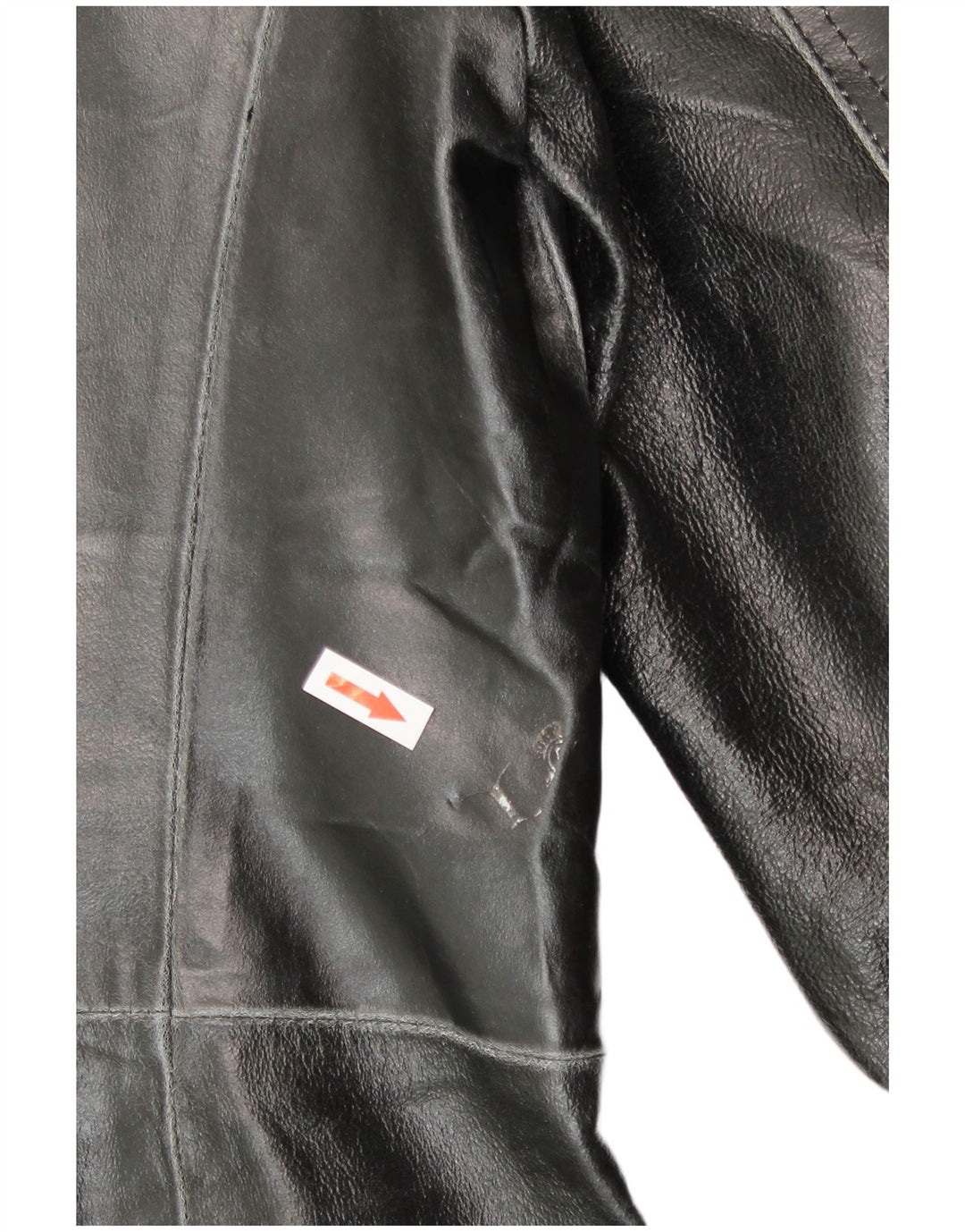 Мужское кожаное пальто Davin UK 40, большое черное кожаное