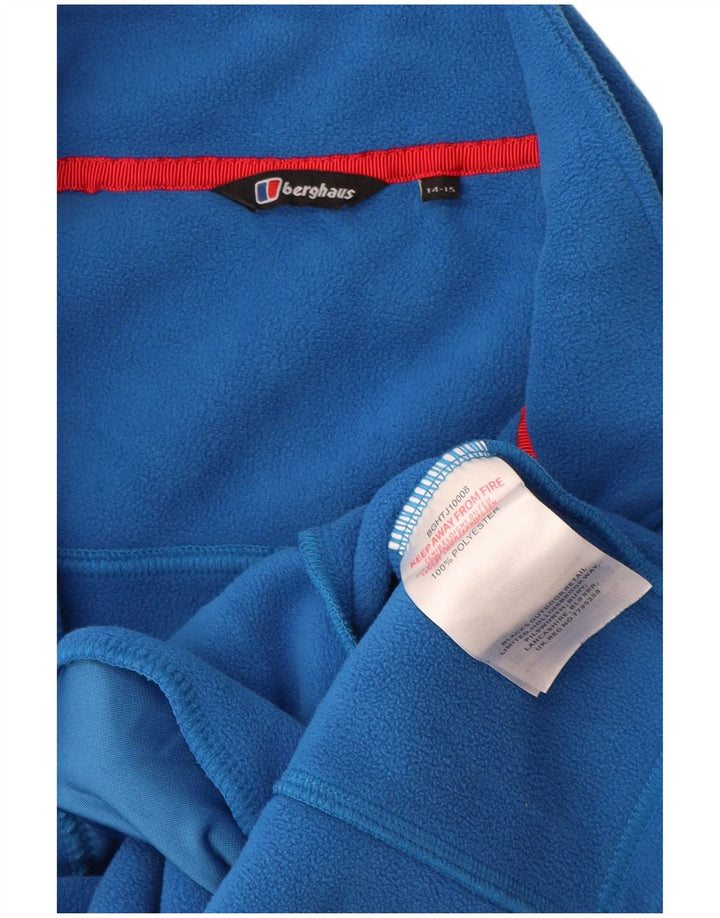 Berghaus Флисовая куртка для мальчиков 14-15 лет Синяя полиэстер с цветными блоками