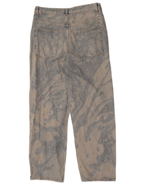 Мужские прямые джинсы Zara EU 42, большие W32 L32, синий тай-дай