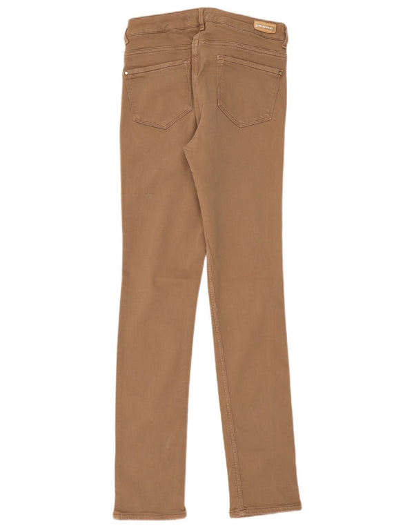 Женские узкие повседневные брюки Zara EU 38 Small W28 L31 Бежевые