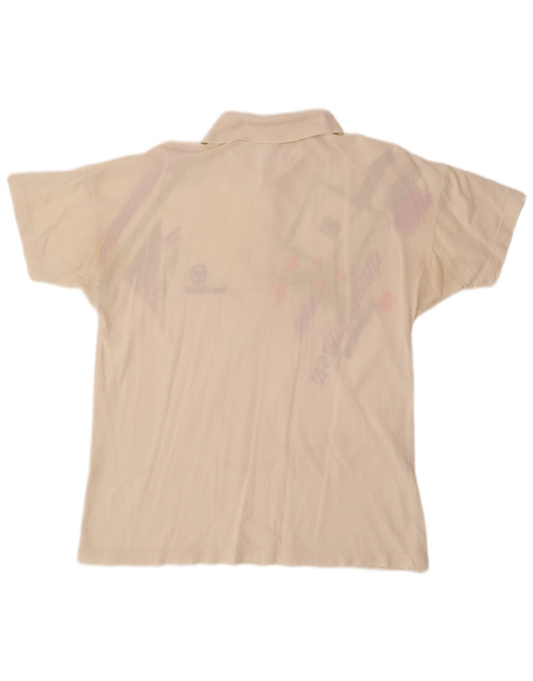 Мужская рубашка-поло SERGIO TACCHINI EU 50, средний цвет, белый хлопок с геометрическим рисунком