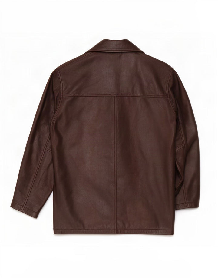 Винтажная мужская кожаная куртка UK 42 XL Коричневая