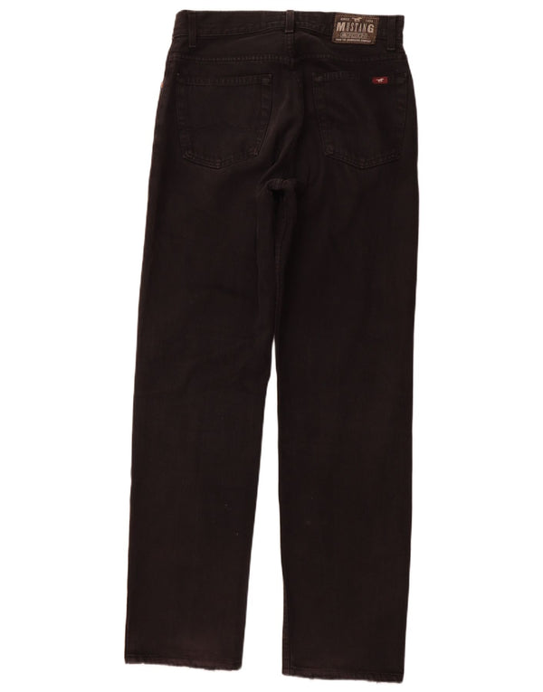 Мужские прямые джинсы MUSTANG Oregon W31 L32, черный хлопок