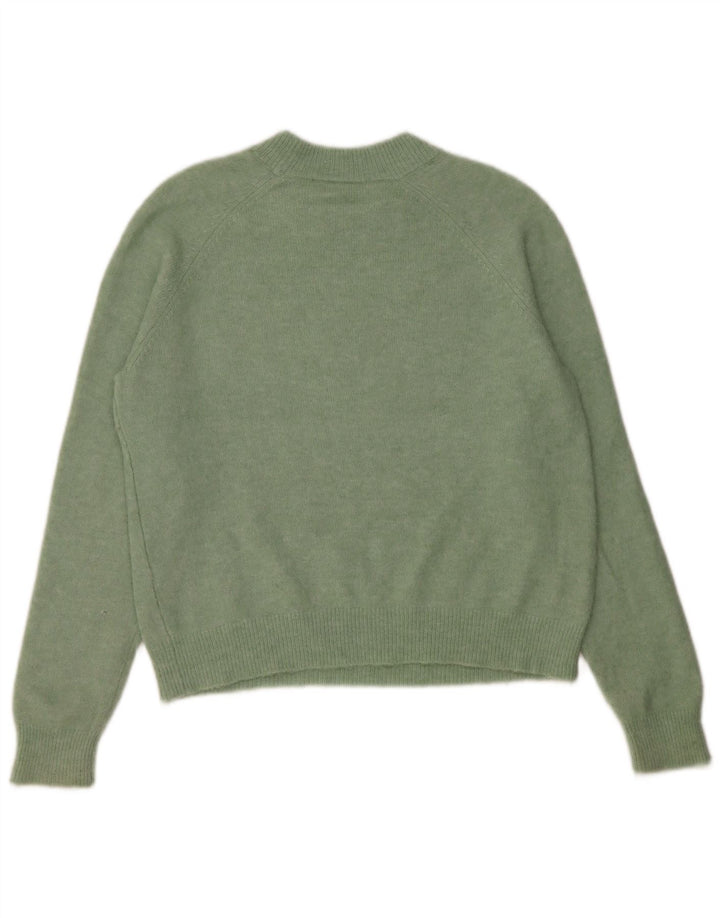 Женский свободный джемпер с круглым вырезом Zara UK 10, маленький зеленый цвет