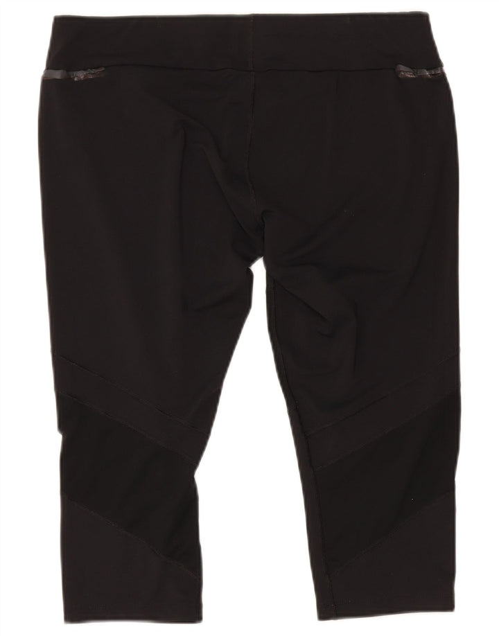 Женские леггинсы-капри Asics UK 18 XL, черный полиэстер
