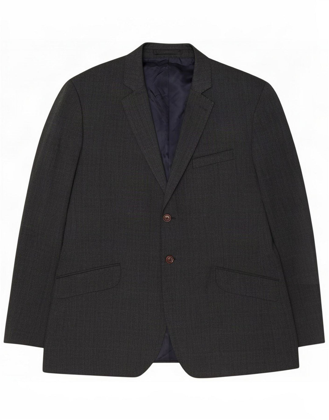 Crew Clothing Мужской пиджак с 2 пуговицами, Великобритания 44 2XL, серый полиэстер