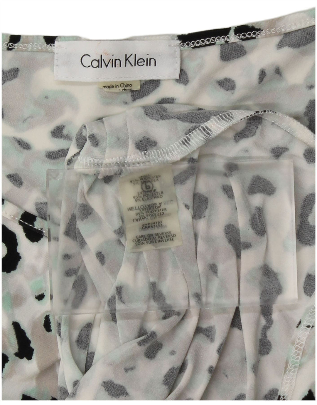 Женский жилет CALVIN KLEIN UK 12, средний, разноцветный с животным принтом