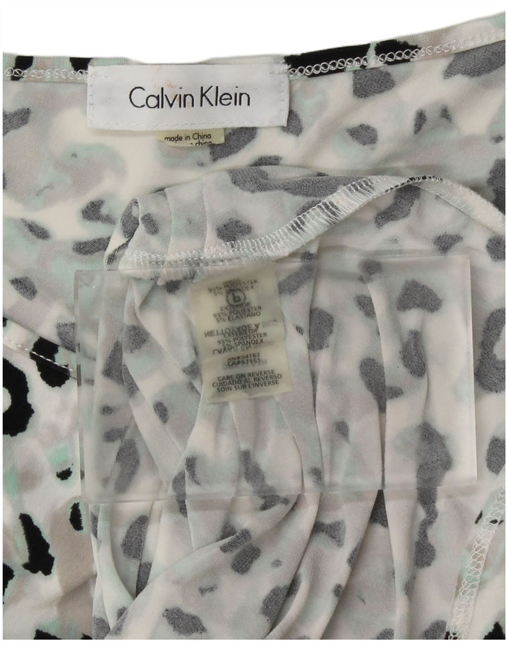 Женский жилет CALVIN KLEIN UK 12, средний, разноцветный с животным принтом