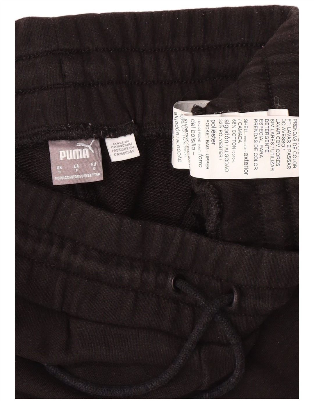 Женские спортивные шорты PUMA UK 8, маленькие, черные, хлопковые