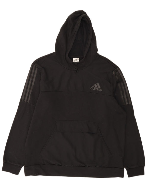 Мужской джемпер с капюшоном Adidas 2XL, черный хлопок