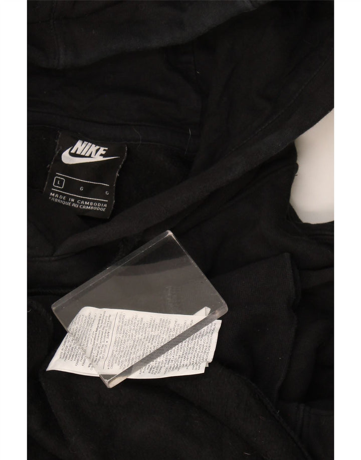 Мужской джемпер с капюшоном Nike, большой черный, хлопок
