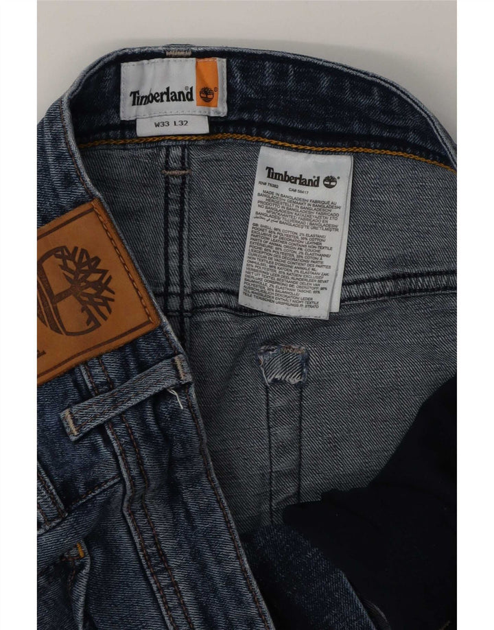 Мужские узкие джинсы Timberland W33 L32 синие, хлопок