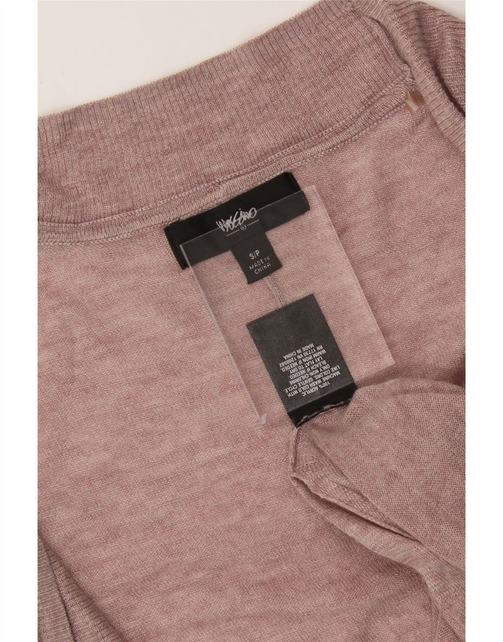 MOSSIMO Womens Oversized Open Cardigan Sweater UK 10 Small Pink Acrylic Vintage Mossimo and Second-Hand Mossimo from Messina Hembry 