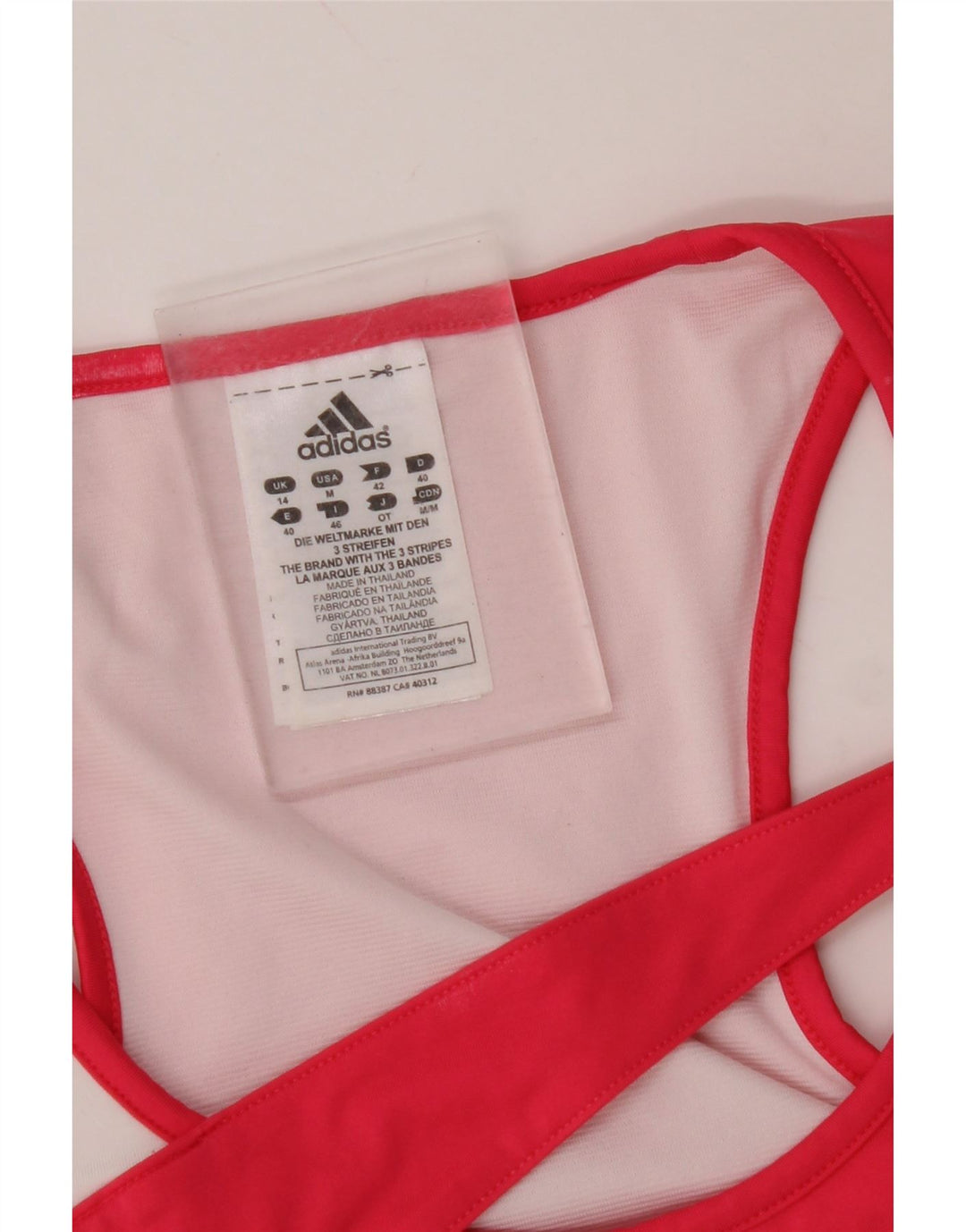 Женский жилет ADIDAS UK 14, средний розовый, нейлон с цветными блоками