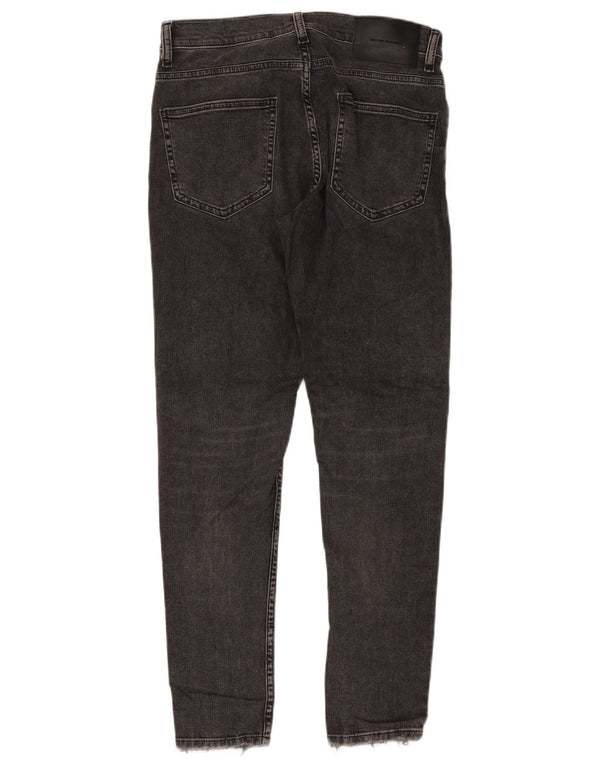 ZARA Mens Straight Jeans EU 38 Small W30 L29 Black