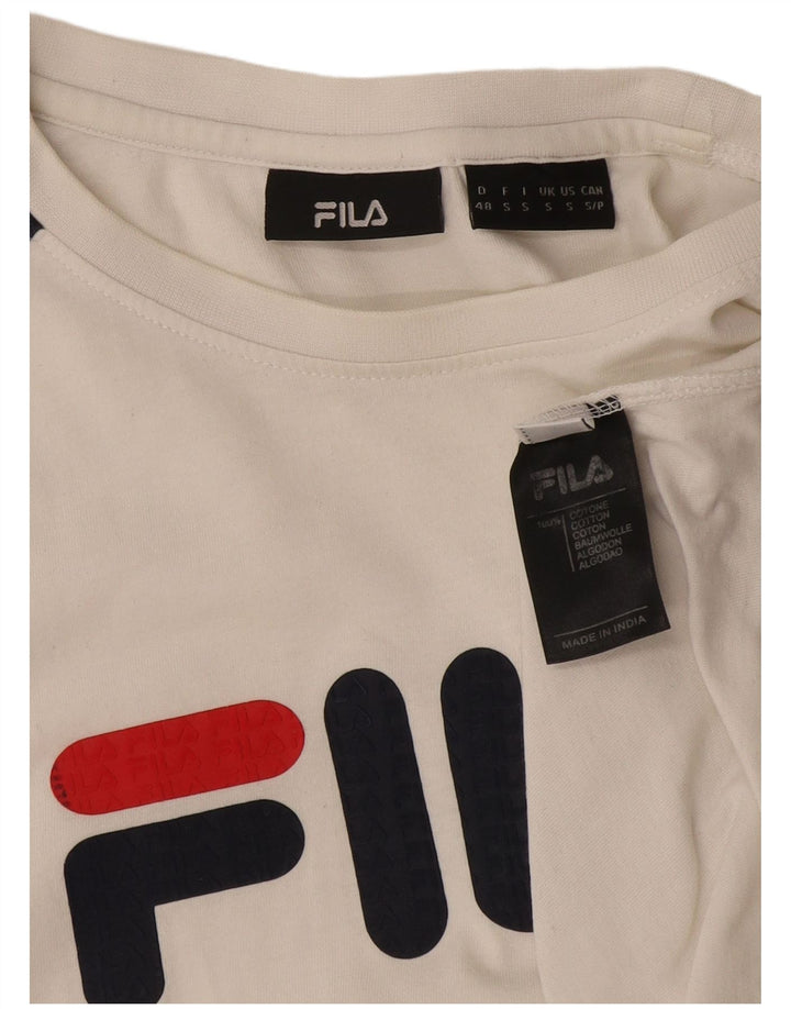 Fila Мужская футболка с рисунком, маленький белый хлопок