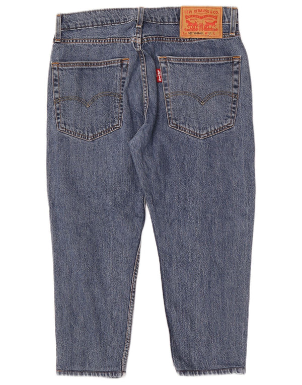 Мужские зауженные джинсы Levi's 502 W32 L22 синие, хлопок