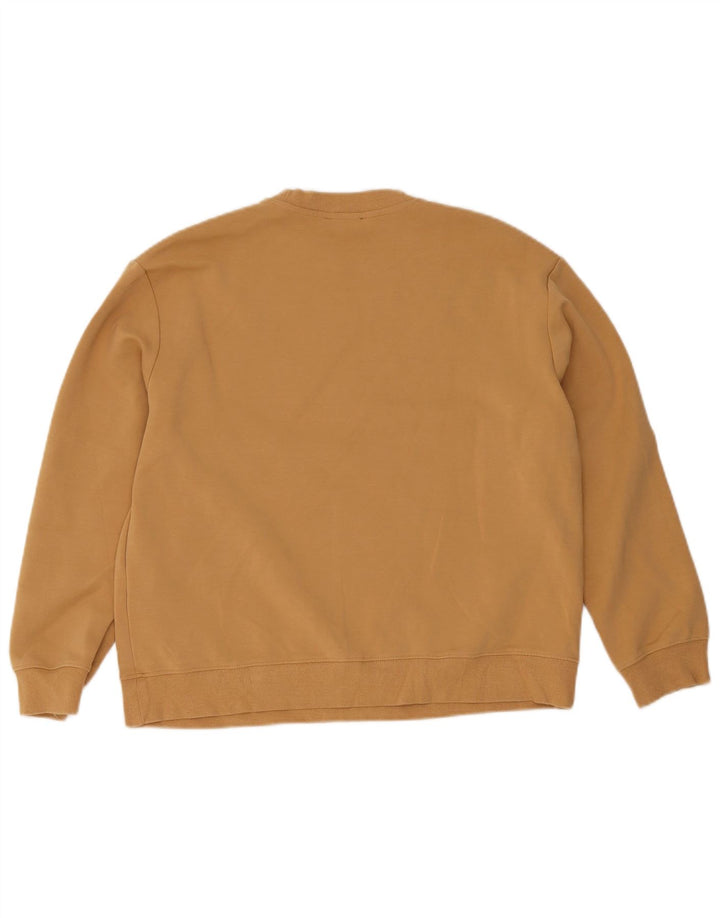 Женский джемпер-толстовка оверсайз Zara UK 10, маленький размер, бежевый хлопок