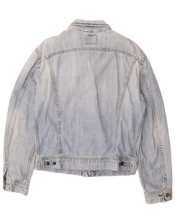 Женская джинсовая куртка LEE UK 16, большой синий хлопок