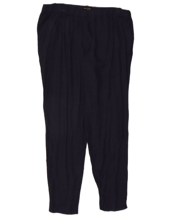 Женские зауженные брюки чинос Massimo Dutti W32 L28 Темно-синие