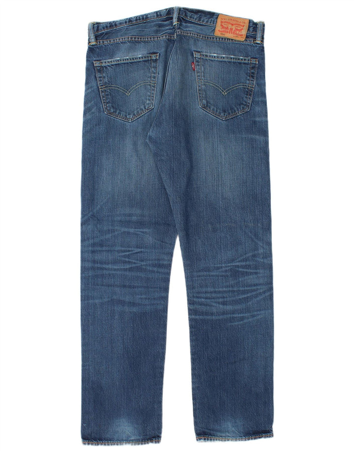 Мужские прямые джинсы Levi's 504 W34 L32 синие, хлопок