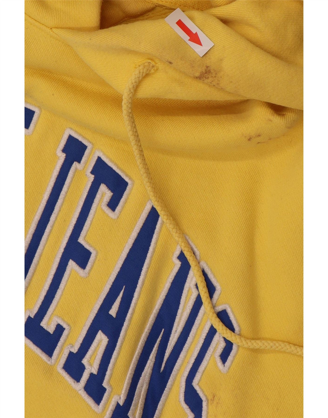 TOMMY HILFIGER Мужской джемпер с капюшоном с рисунком, большой желтый, хлопок
