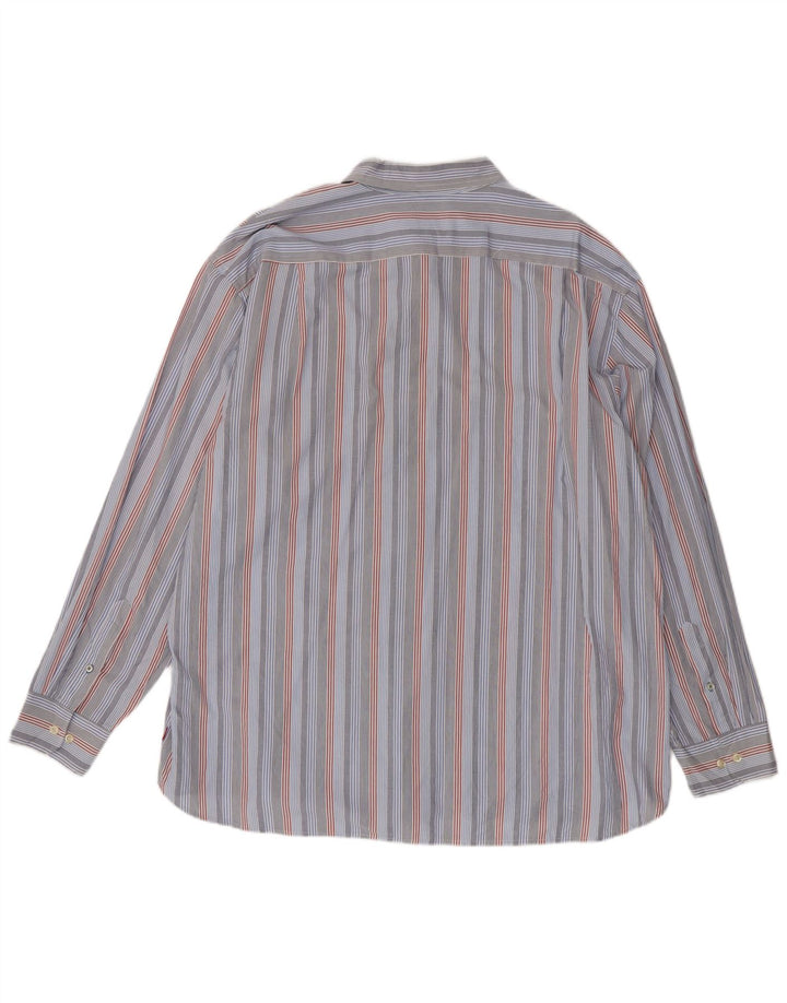 Рубашка Мужская Izod 2XL Синяя Полосатая