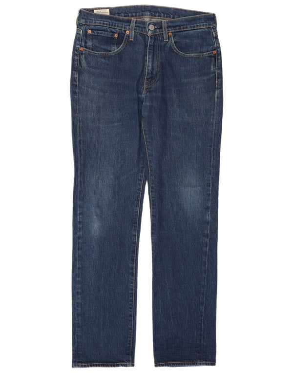 Мужские прямые джинсы LEVI'S 514 W31 L32 синие, хлопок