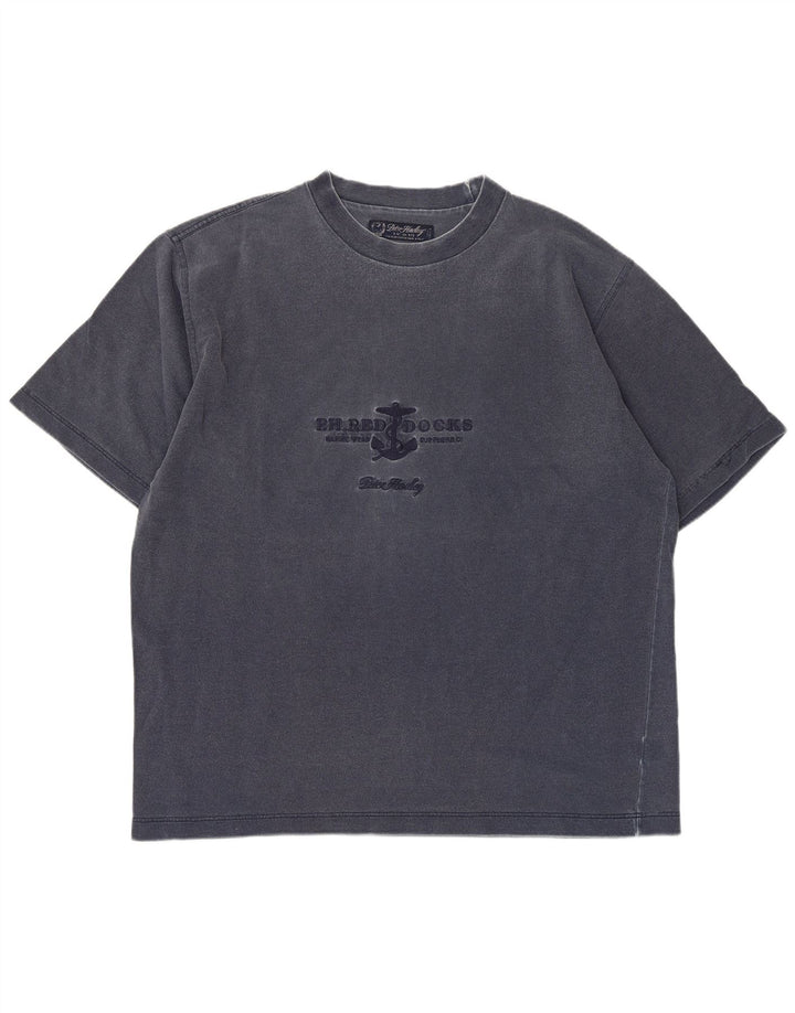 Мужская футболка с рисунком Peter Hadley Top XL, темно-синий хлопок