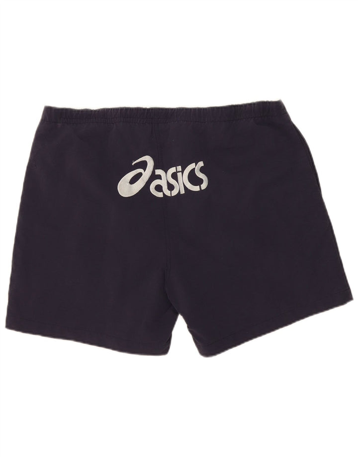 Мужские спортивные шорты с рисунком Asics 2XL темно-синие