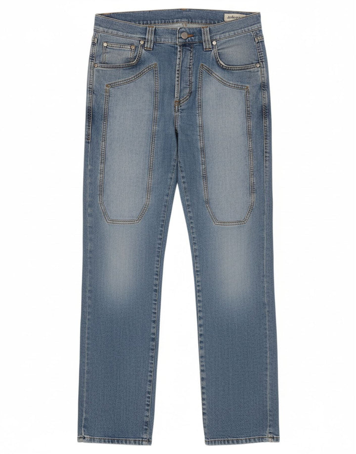 JECKERSON Womens Straight Jeans W32 L30 Blue Cotton