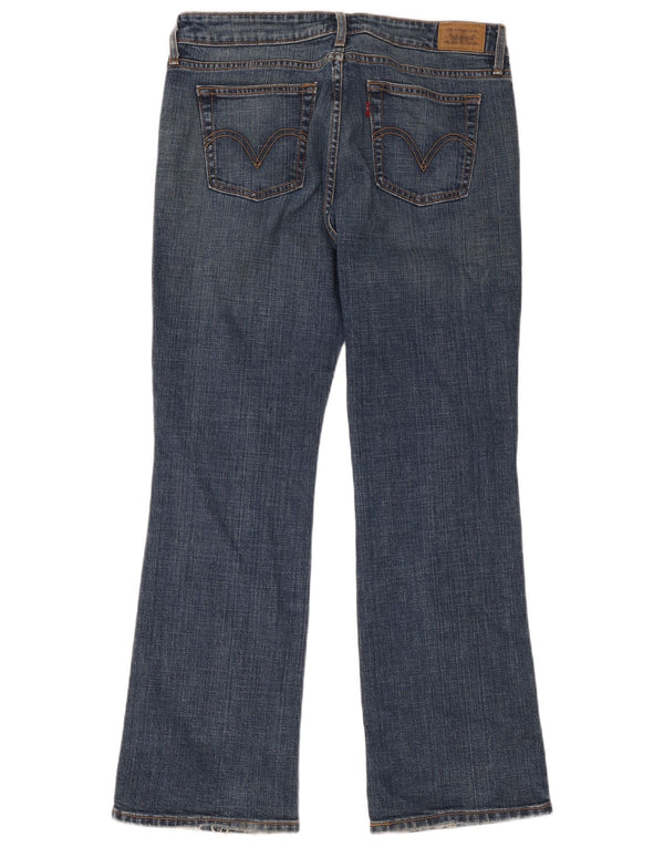 Женские джинсы Levi's 545 Low Bootcut, размер США 12, большие W34 L31, синий хлопок