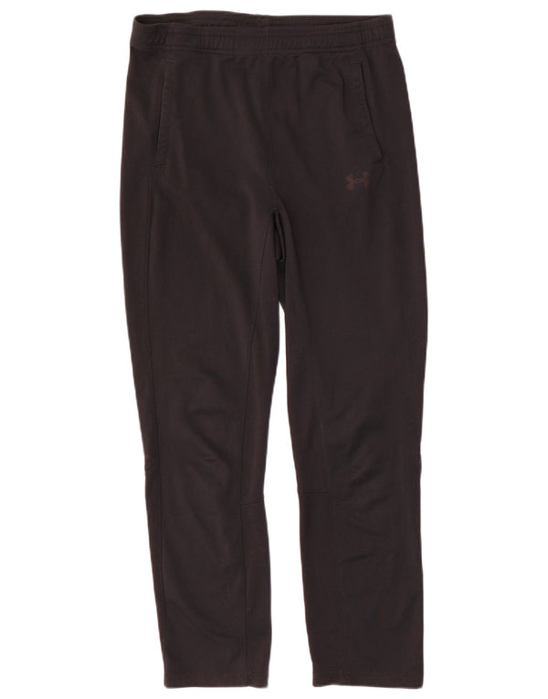 Under Armour Boys Tracksuit Trousers 13-14 Years XL Black Polyester