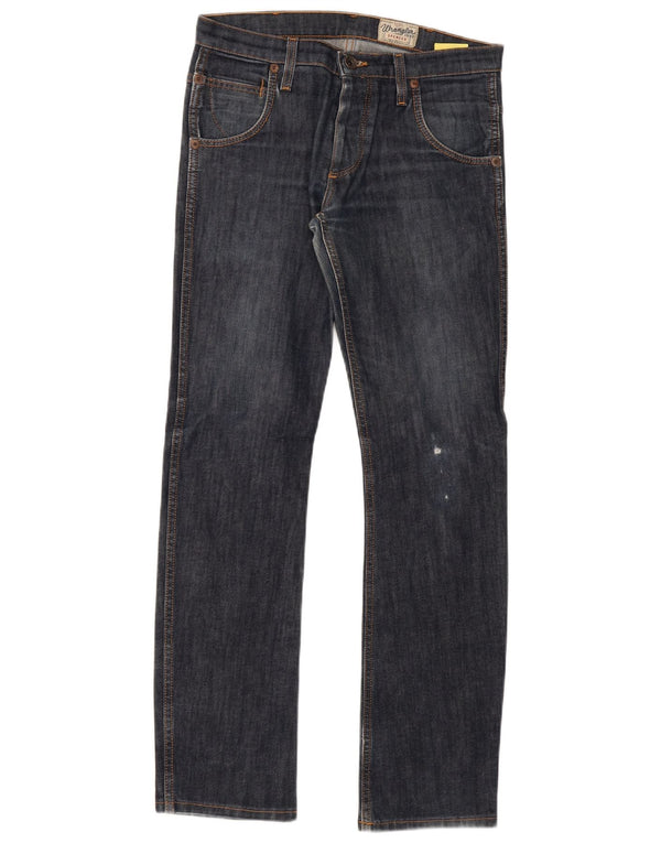 Мужские прямые джинсы Wrangler Spencer W30 L34 темно-синие, хлопок