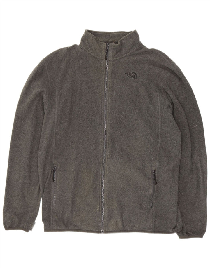 Мужская флисовая куртка с подкладкой The North Face UK 40, большой серый полиэстер