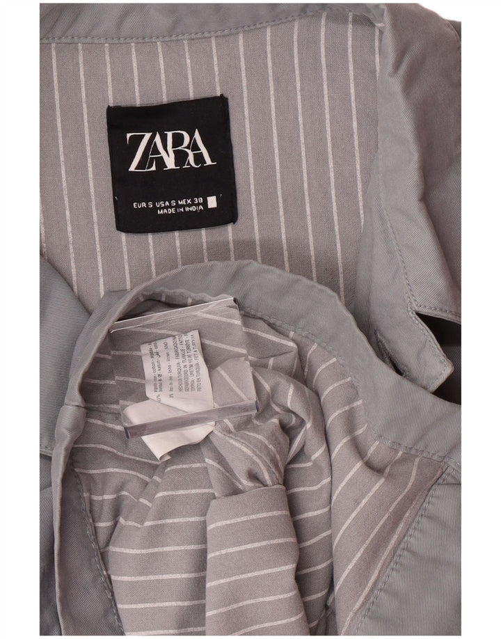 Мужская куртка-бомбер ZARA UK 36, маленький серый хлопок