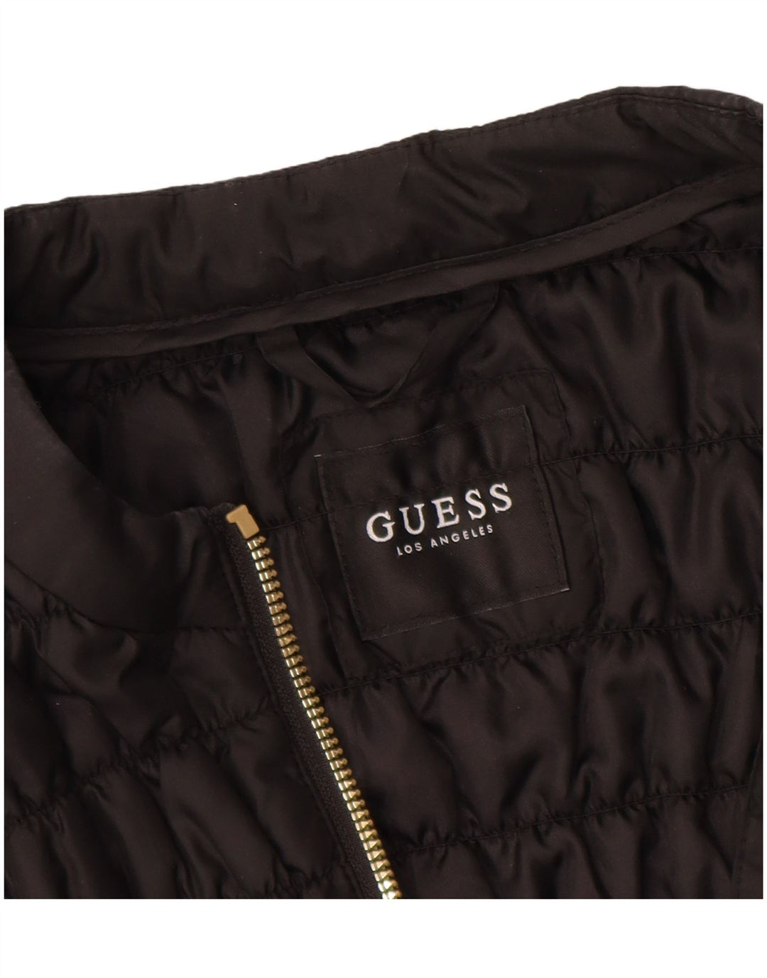 GUESS Женская стеганая куртка UK 12 Medium Black