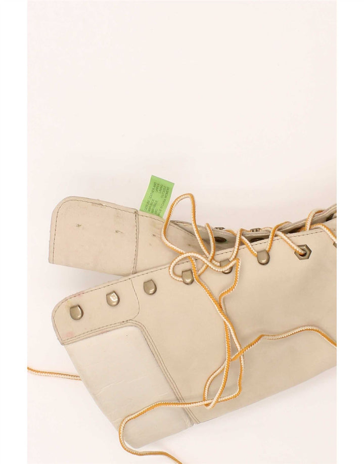 Женские кожаные сапоги до колена Timberland, размер 6, бежевый кожаный, Великобритания